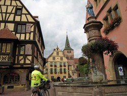 Randonneurs en Alsace